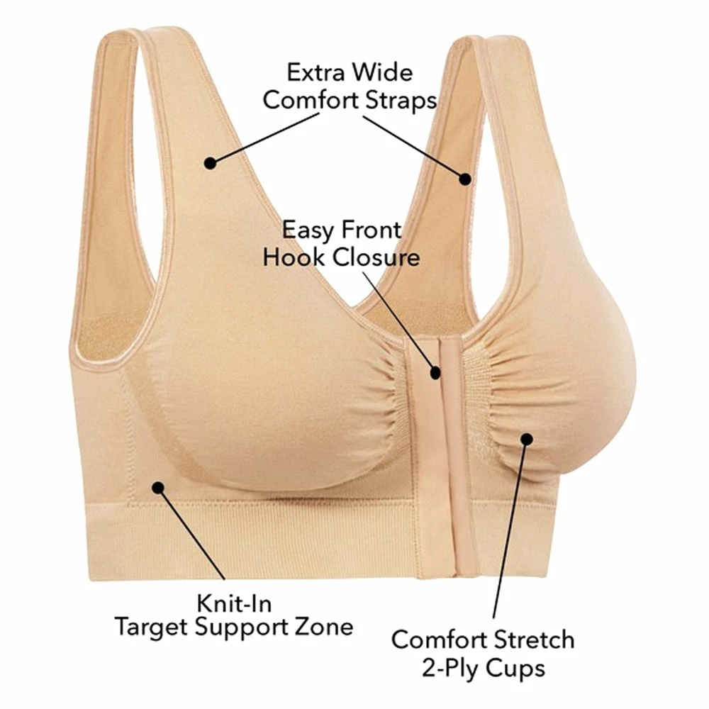 TVTimeDirect Clothing & Accessories Miracle Bamboo Comfort Bra - Nude- XL (Bust 40-43) 6 TVTimeDirect Clothing & Accessories Miracle Bamboo Comfort Bra - Nude- XL (Bust 40-43)