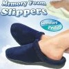 TVTimeDirect Memory Foam Slippers Medium- NAVY BLUE (fits M 7.5 - 8.5 W 9-10)