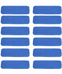TVTimeDirect MicroFiber Swivel Mop Pad Refill, 12 Pack Kitchen