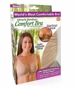TVTimeDirect Miracle Bamboo Comfort Bra - Nude - 3XL (Bust 46-50) Clothing & Accessories