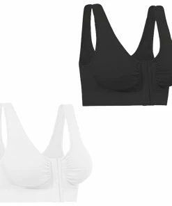TVTimeDirect Miracle Bamboo Comfort Bra Deluxe Front Closure- XL(40-43)- 2
