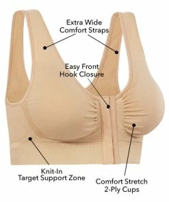 TVTimeDirect Miracle Bamboo Comfort Bra - Nude - XL (Bust 40-43)