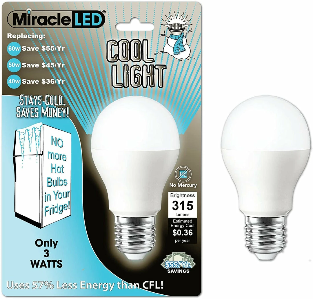 TVTimeDirect Miracle LED 605026 3-Watt FANtastic 20,000 Hour Fan Bulb, Cool White Outdoor & Garden 4 TVTimeDirect Miracle LED 605026 3-Watt FANtastic 20,000 Hour Fan Bulb, Cool White Outdoor & Garden