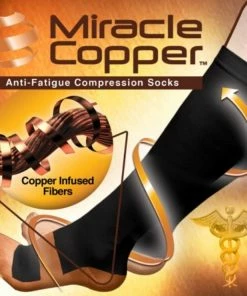 TVTimeDirect Miracle Copper Anti-Fatigue Compression Socks MO (Small/Medium) Clothing & Accessories
