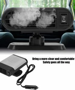 TVTimeDirect ShowtimeAuto 12V Portable Auto Heater Fan - Gray