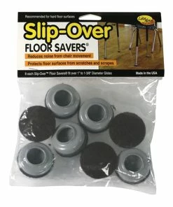 TVTimeDirect Master Manufacturing 88456 Slip-Over Floor Savers - 1 Into 1.37 In (8 Pack)