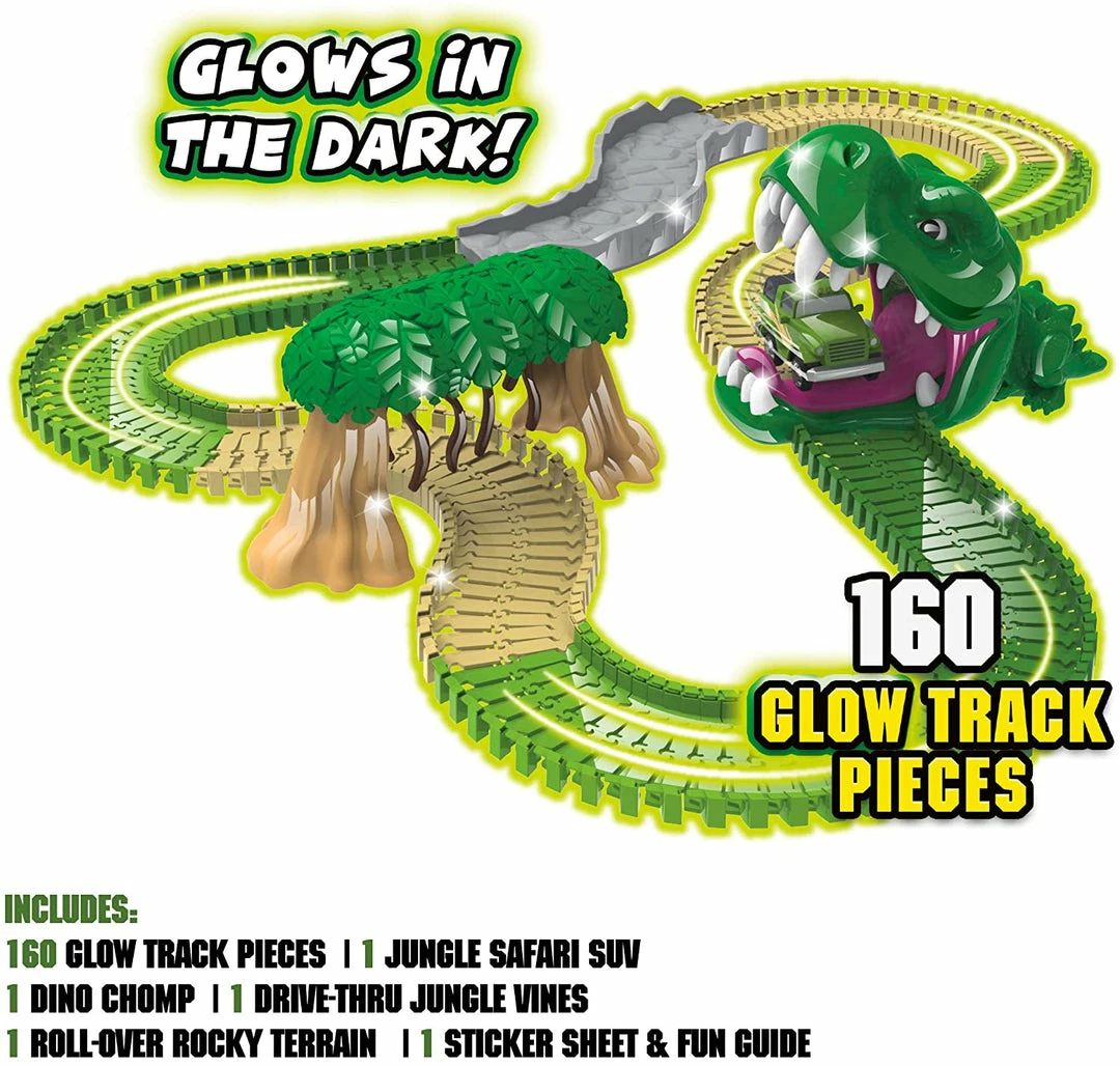 TVTimeDirect As Seen On Tv Ontel Magic Tracks Dino Chomp Glow In The Dark Racetrack Set Toys & Games 6 TVTimeDirect As Seen On Tv Ontel Magic Tracks Dino Chomp Glow In The Dark Racetrack Set Toys & Games