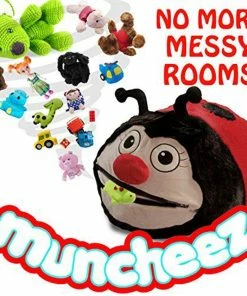TVTimeDirect Muncheez Stuffed Animal & Coolest Toy Organizer For Children - Loveable Ladybug Toys & Games