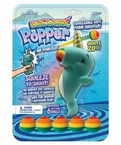 TVTimeDirect Hog Wild Narwhal Popper Pop Foam Balls Up To 20 Feet - 6 Balls Included - Age 4+ Toys & Games