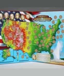TVTimeDirect America's Natural Wonders National Park Quarters Collection Map Toys & Games