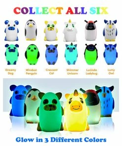 TVTimeDirect Bright Time Buddies Night Light- Ultimate 6 Pack Toys & Games