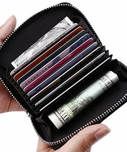 TVTimeDirect Clothing & Accessories Accordian Style Credit Card Wallet (Black)
