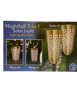 TVTimeDirect Night Fall 3 In 1 Solar Light Houseware