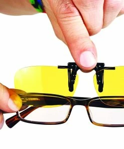 TVTimeDirect NightView Clip Ons Glasses - Unisex - One Size Clothing & Accessories