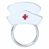 TVTimeDirect Magnetic Eyeglass Holder Clip White Nurse's Hat Bed & Bath
