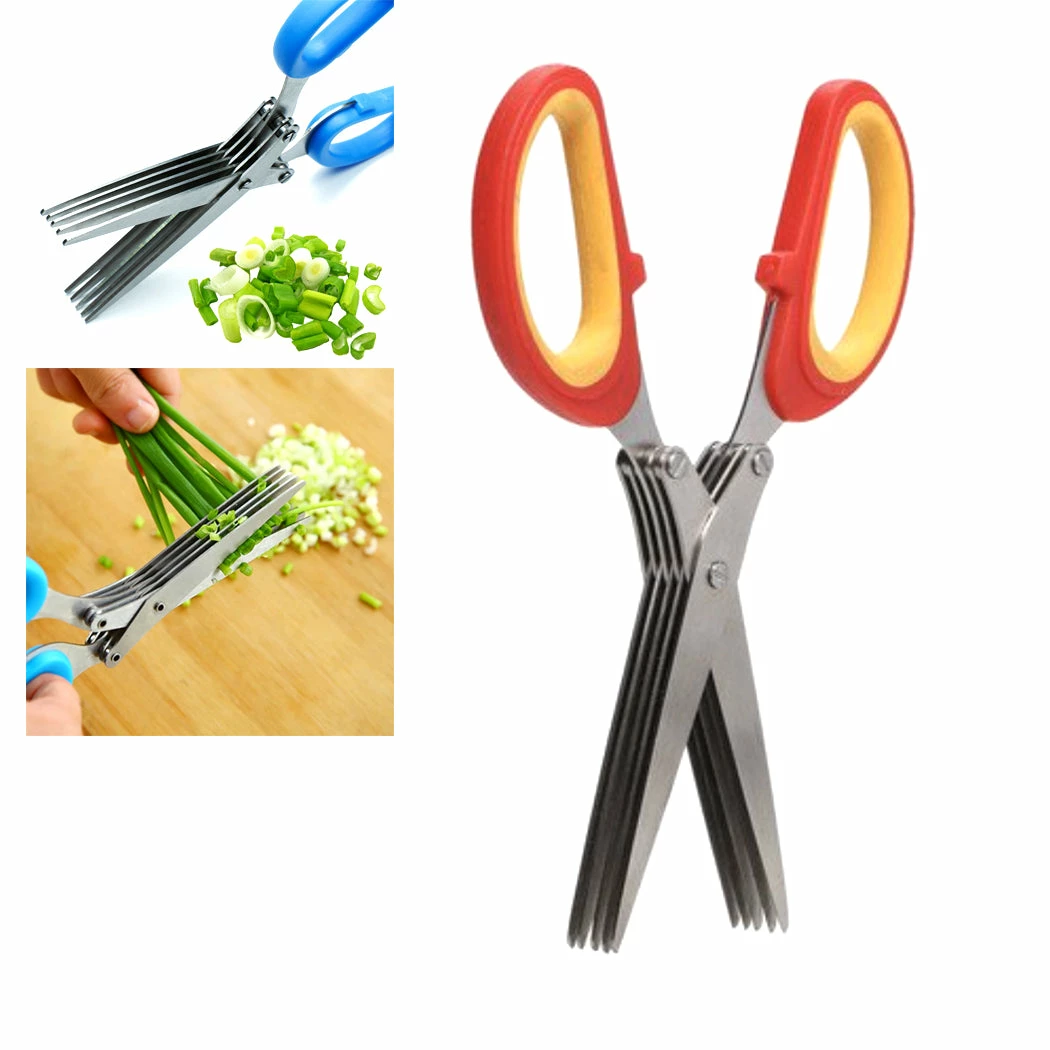 TVTimeDirect Handy Helpers 5 Blade Cutter Chopper Shredding Scissors Houseware 5 TVTimeDirect Handy Helpers 5 Blade Cutter Chopper Shredding Scissors Houseware