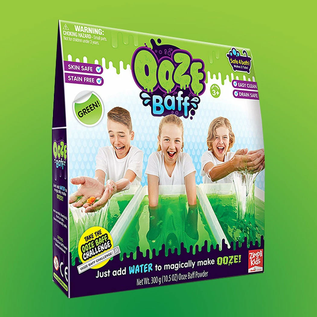 TVTimeDirect Ooze Baff-Single Use Bath Gel Toy, Green, 150g 3 TVTimeDirect Ooze Baff-Single Use Bath Gel Toy, Green, 150g