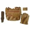 TVTimeDirect Patchwork Suede Shoulder Bag Set W/ Gloves, Umbrella And Coin Purse Clothing & Accessories