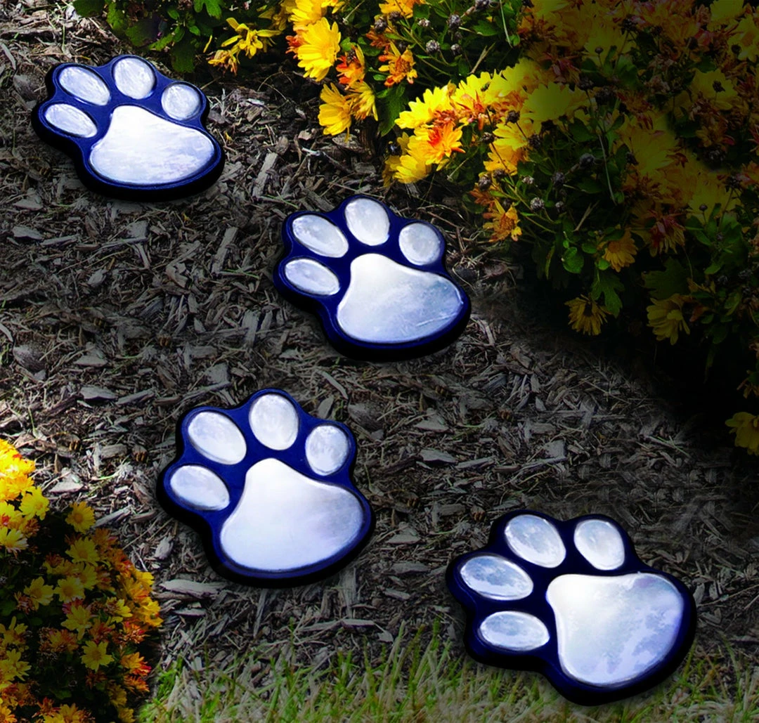 TVTimeDirect LED SOLAR PAW PRINT LIGHTS- SET OF 4 Houseware 4 TVTimeDirect LED SOLAR PAW PRINT LIGHTS- SET OF 4 Houseware