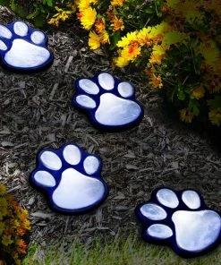 TVTimeDirect Houseware Solar Powered Animal Paw Lights