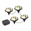 TVTimeDirect LED SOLAR PAW PRINT LIGHTS- SET OF 4 Houseware