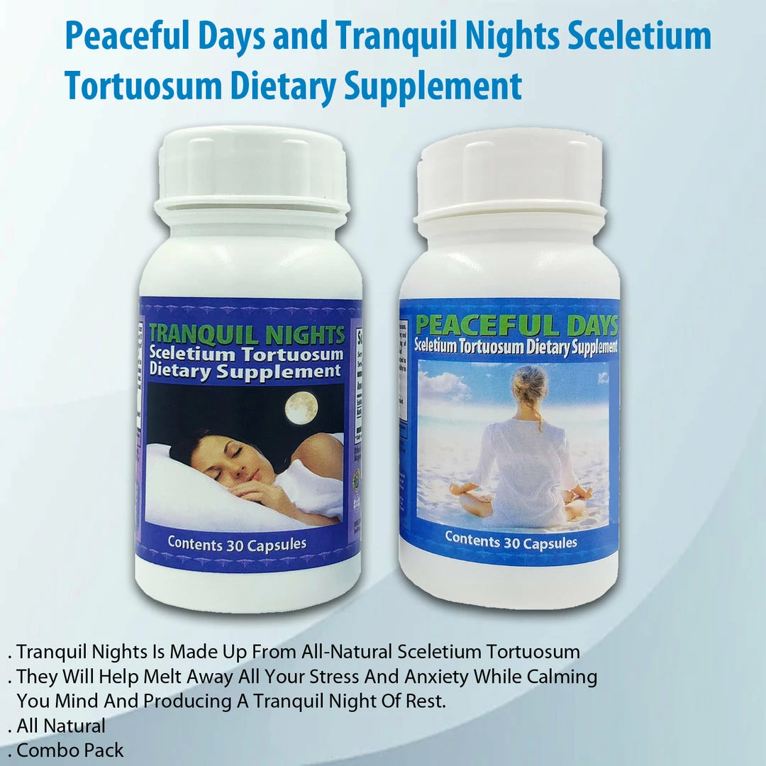 TVTimeDirect Peaceful Days And Tranquil Nights Sceletium Tortuosum Dietary Supplement 3 TVTimeDirect Peaceful Days And Tranquil Nights Sceletium Tortuosum Dietary Supplement