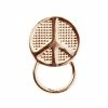 TVTimeDirect Silver Peace Symbol Magnetic Eyeglass Holder Clip