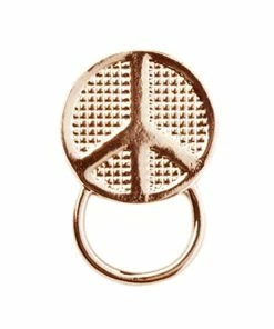 TVTimeDirect Silver Peace Symbol Magnetic Eyeglass Holder Clip