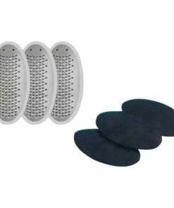 TVTimeDirect Egg Pedicure Callus Shaver - 3 Replacement Blades Combo With Miracle Foot Repair