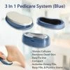 TVTimeDirect 3 In 1 Pedicare System (Blue) Aims To Leave Your Feet Smooth Feeling Health & Beauty