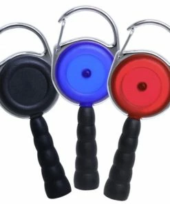 TVTimeDirect CARABINER REEL BEEHIVE PEN ATTACHMENT - Assorted Colors - Two Pack Kitchen