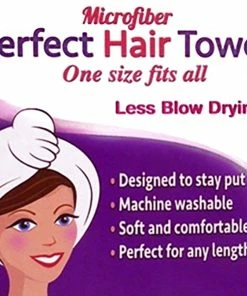 TVTimeDirect Perfect Hair Towel, 2 Pack (White) Health & Beauty