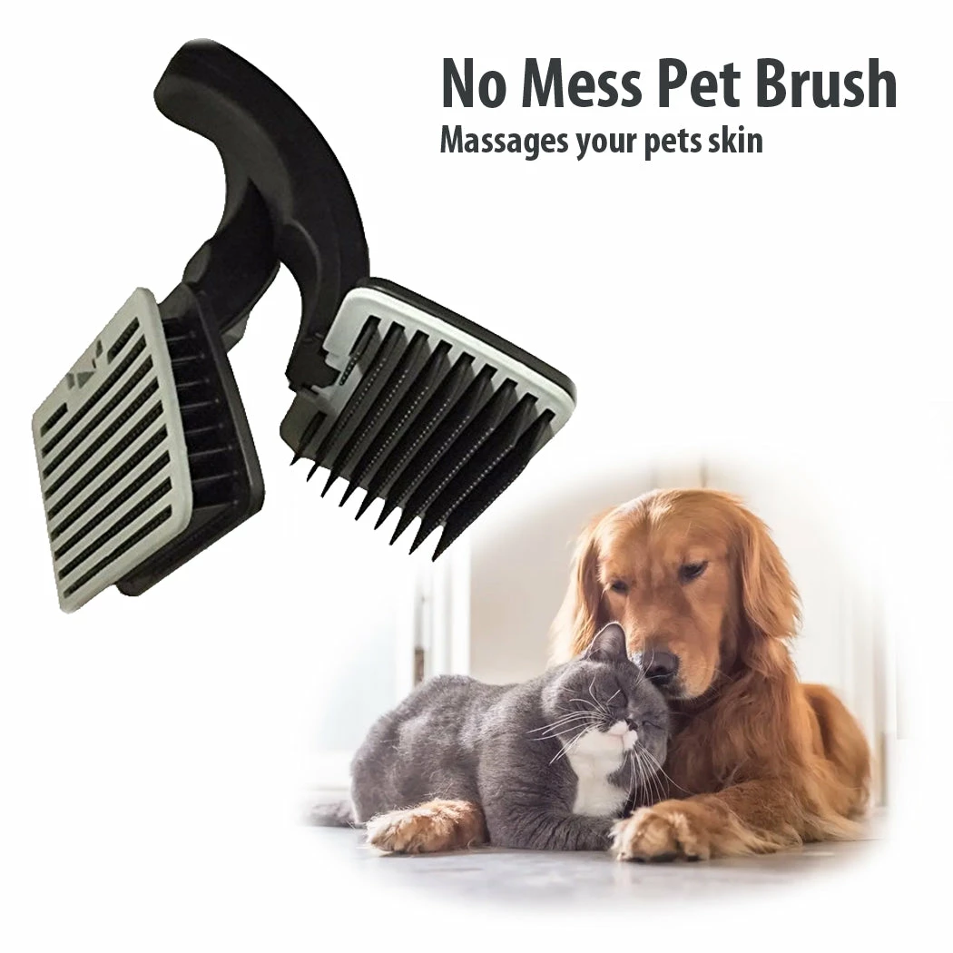TVTimeDirect No Mess Pet Brush (Set Of 2) Pets 4 TVTimeDirect No Mess Pet Brush (Set Of 2) Pets