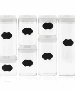 TVTimeDirect Airtight Food Storage Set (7 Containers, 7 Lids) Kitchen