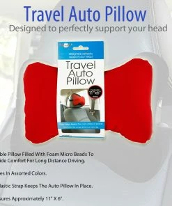 TVTimeDirect Travel Auto Pillow Strap- Assorted Sporting Goods