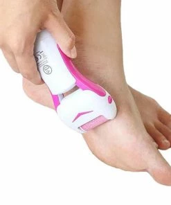 TVTimeDirect PEDISMOOTH Personal Electric Foot Callus Remover - Pink