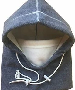 TVTimeDirect Hot Headz Polarex Extreme 6-in-1 Fleece Hoodie, Grey/Winter White, One Size Clothing & Accessories