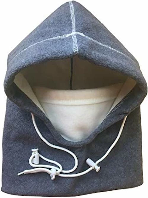 TVTimeDirect Hot Headz Polarex Extreme 6-in-1 Fleece Hoodie, Grey/Winter White, One Size Clothing & Accessories 3 TVTimeDirect Hot Headz Polarex Extreme 6-in-1 Fleece Hoodie, Grey/Winter White, One Size Clothing & Accessories