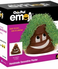 TVTimeDirect Chia Pet Planter - Emoji - Poopy