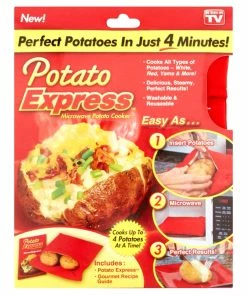 TVTimeDirect Kitchen Potato Express Microwave Potato Vegetable Cooker