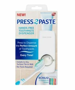 TVTimeDirect Press 2 Paste Hands-Free Toothpaste Dispenser