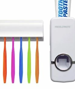 TVTimeDirect Press 2 Paste Hands-Free Toothpaste Dispenser