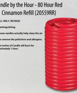 TVTimeDirect Candle By The Hour - 80 Hour Red Cinnamon Refill (20559RR)