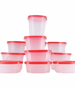 TVTimeDirect Kitchen Expansion Pack For Use With Swirl Around Carousel & Storage Food Containers -Red
