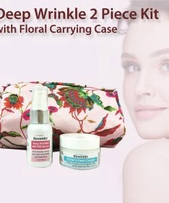 TVTimeDirect Health & Beauty Deep Wrinkle 2 Piece Kit With Floral Carrying Case