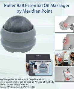 TVTimeDirect Roller Ball Essential Oil Massager By Meridian Point