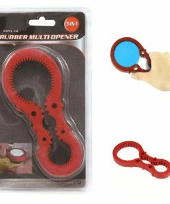 TVTimeDirect Kitchen Rubber Multi Opener For Caps And Lids