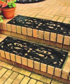 TVTimeDirect Rubber Step Guards/Stair Mats- Set Of 2