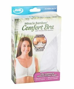 TVTimeDirect Clothing & Accessories Miracle Bamboo Comfort Bra Deluxe - L: 37-40" - Set Of 3