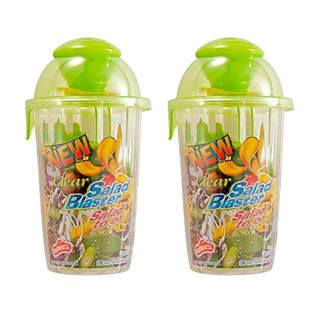TVTimeDirect Kitchen Salad Blaster - Salad To Go, 26 Oz. (Assorted) Two Pack 3 TVTimeDirect Kitchen Salad Blaster - Salad To Go, 26 Oz. (Assorted) Two Pack